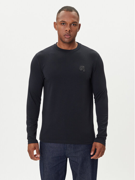 

Лонгслив regular fit 755052 554235 Karl Lagerfeld, синий