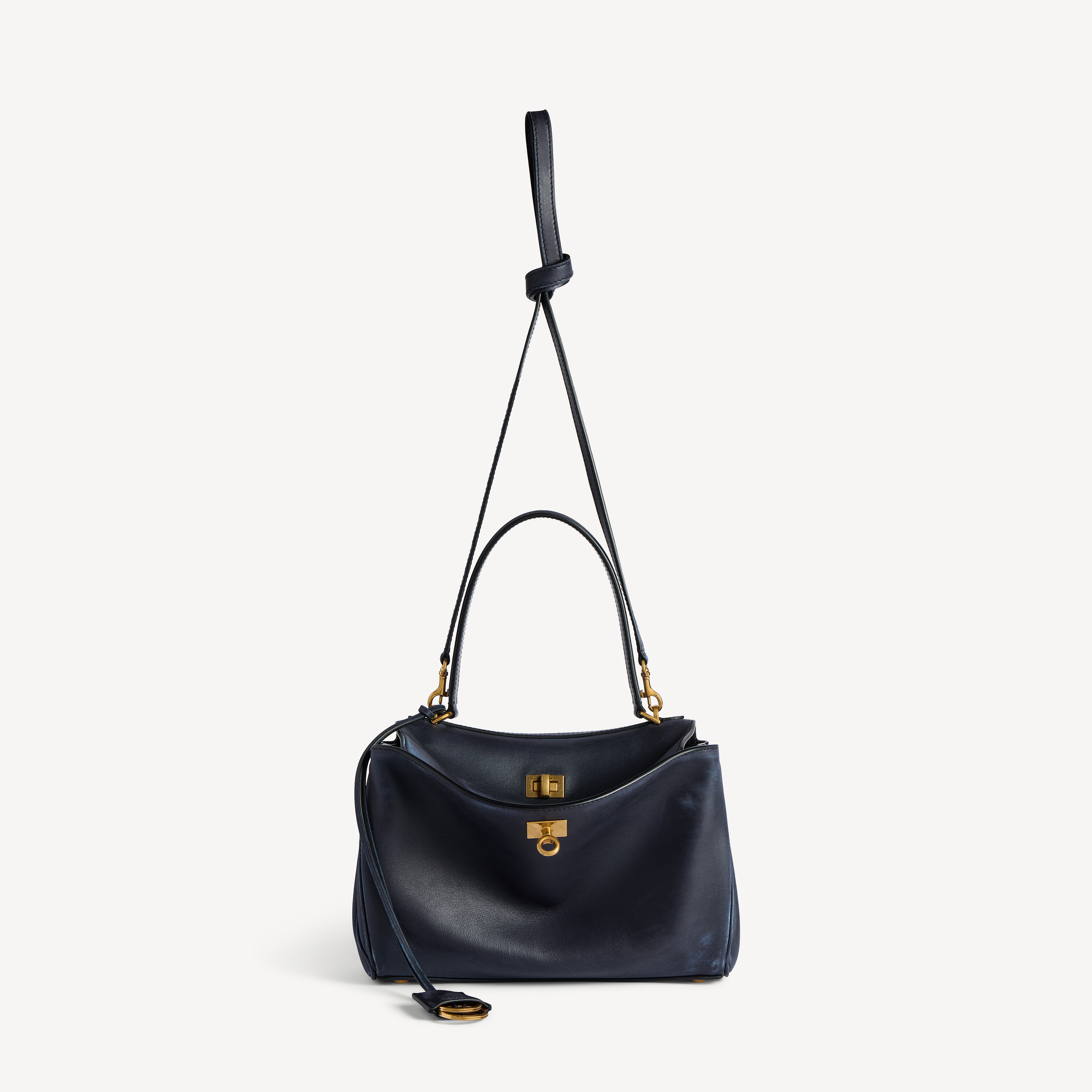 Женская сумка rodeo small в цвете морской синий BALENCIAGA, морской синий — фото 4