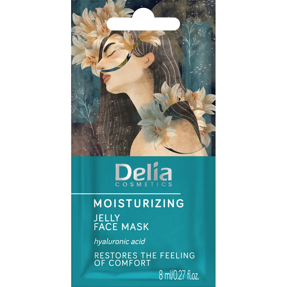 

Увлажняющая гелевая маска для лица Delia Moisturizing, 8 мл