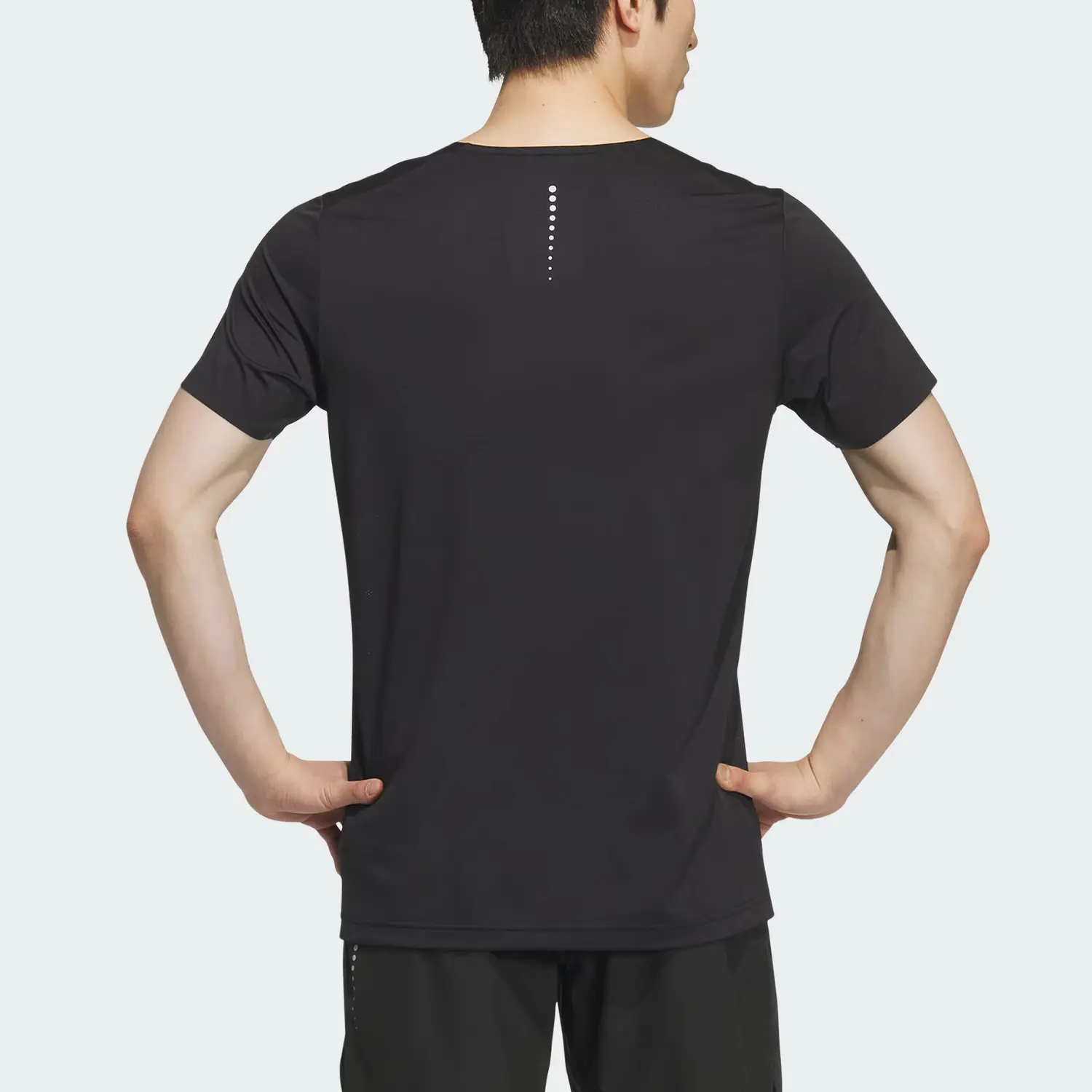 Футболка Climacool SS25 ESS SS мужская Adidas, черный/серебристо-серый — фото 4