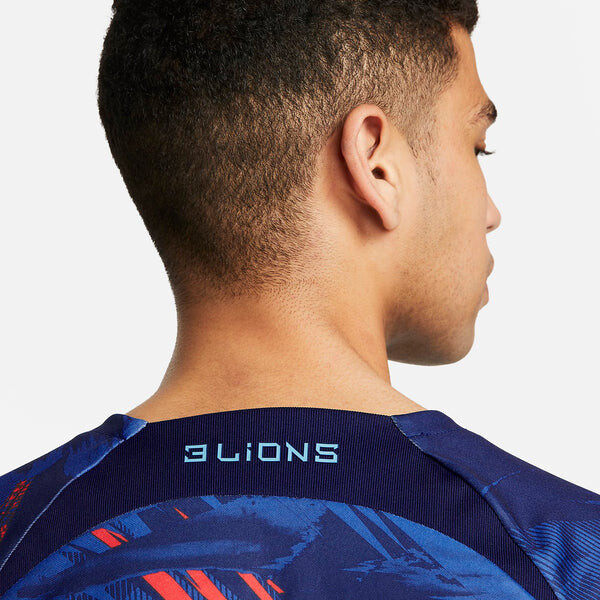 Футболка Nike England Dri-FIT Pre-Match Soccer Top 'Blue', синий — фото 4
