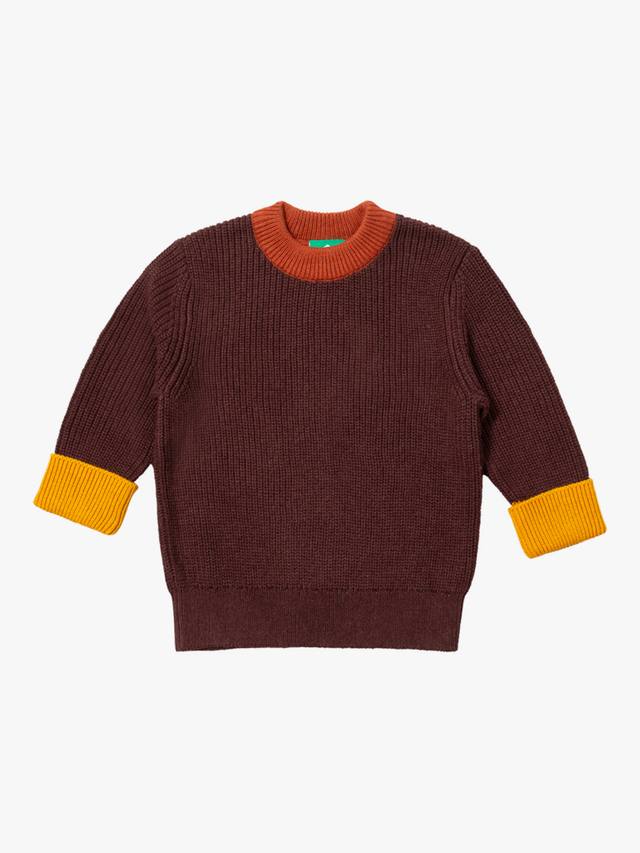 

Детский вязаный хлопковый джемпер Little Green Radicals, Chocolate