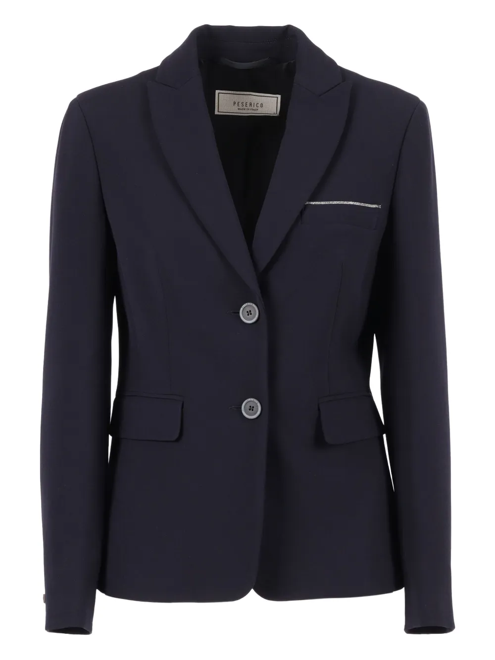 

Блейзер с украшенными карманами Peserico, синий