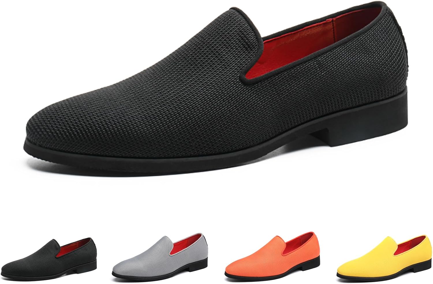 

Мужские сетчатые лоферы GLBDU без шнуровки, модные туфли с заостренным носком, низкие оксфорды, повседневные деловые туфли под смокинг, формальная обувь, черный