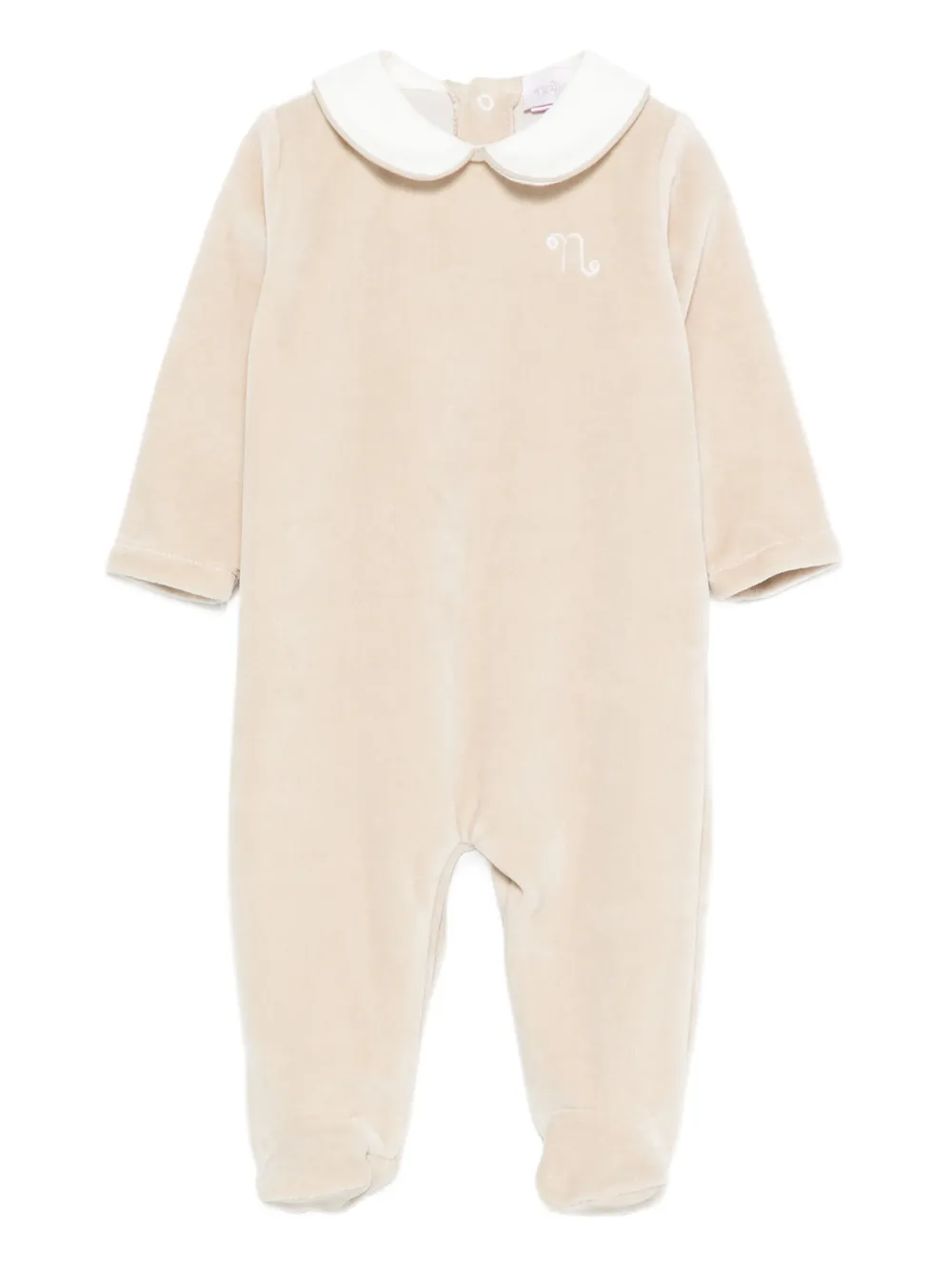 

Комбинезон для новорожденного с вышитым логотипом Nanan, бежевый