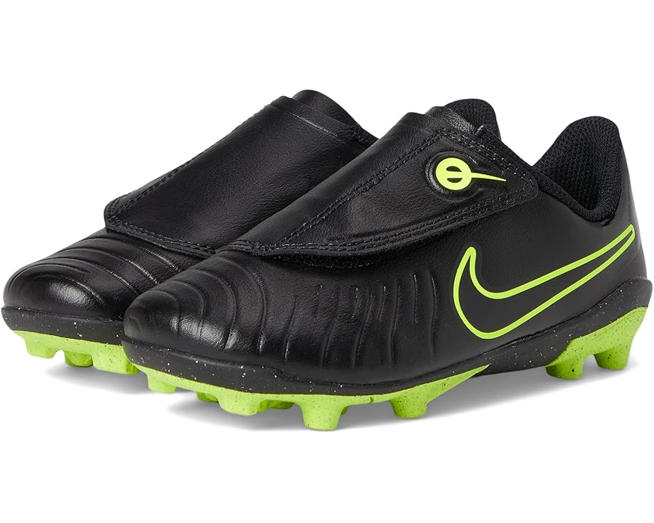 

Кроссовки Nike Kids Jr. Tiempo Legend 10 Club Multi-ground Low Top Soccer Cleats, цвет Black/Volt