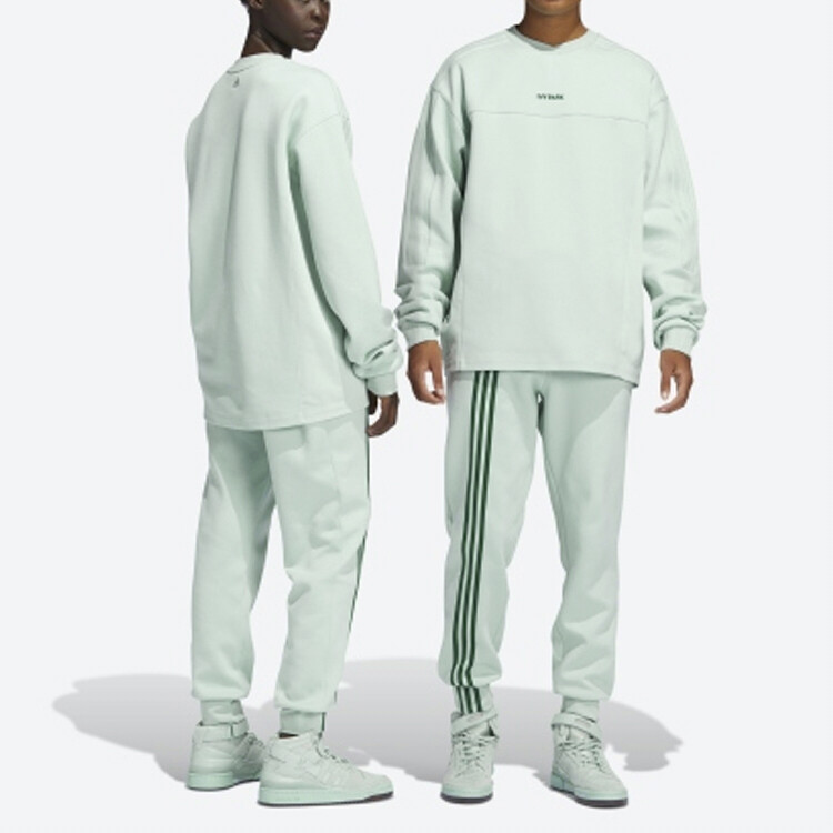 Трикотажные спортивные штаны унисекс светло-зеленые Adidas Originals, светло-зеленый — фото 4