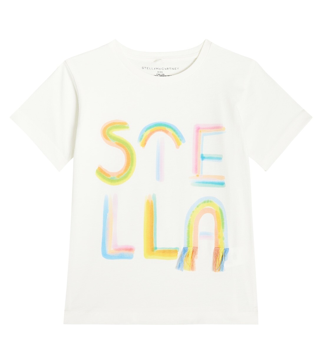 

Футболка из хлопкового джерси с логотипом Stella McCartney Kids, белый