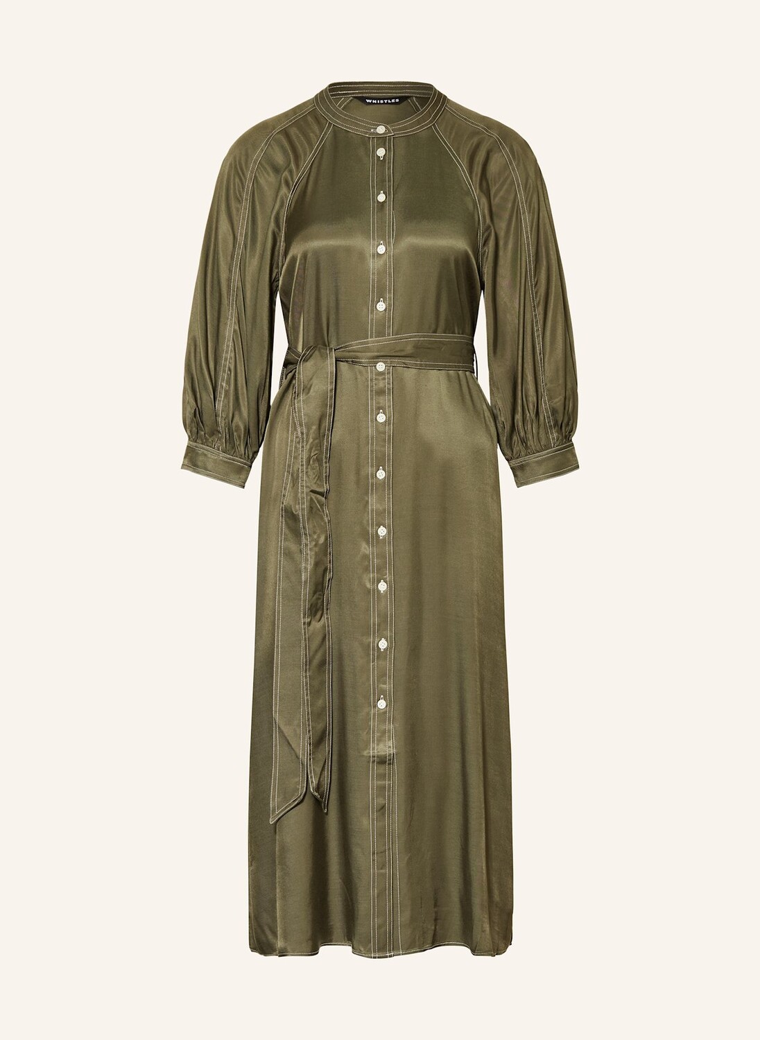 

Платье с рукавами 3/4 WHISTLES, хаки