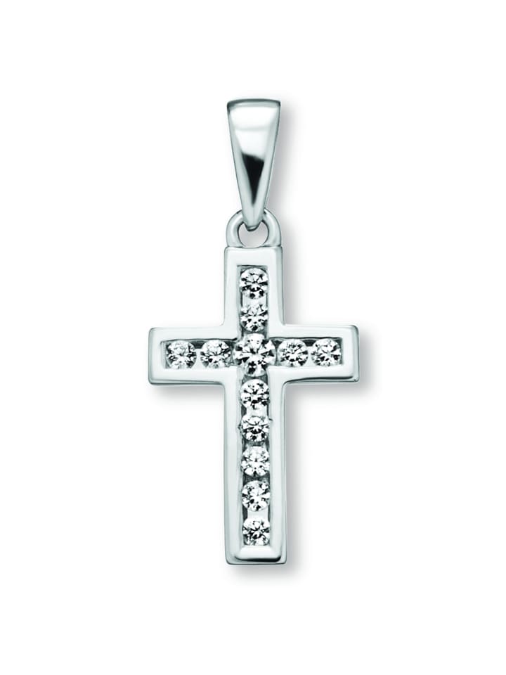 

ONE ELEMENT Подвеска в виде креста с цирконием из серебра 925 пробы