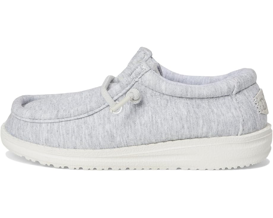 Детские кроссовки Wally Stretch Jersey (для малышей) Hey Dude Kids, Light Grey — фото 4