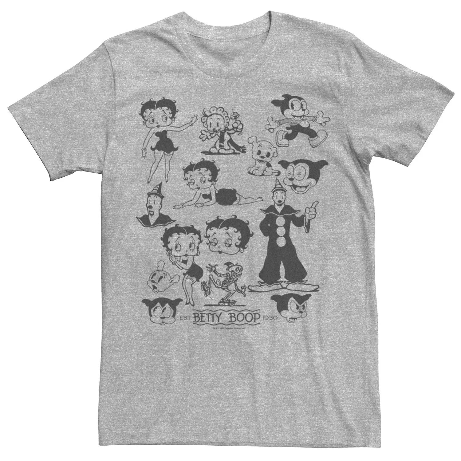 

Мужская футболка Betty Boop Dog And Clown Licensed Character