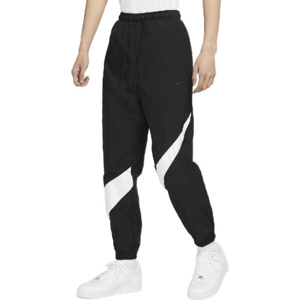 Брюки men's casual breathable lacing bundle feet sports pants/trousers/joggers autumn black Nike, мультиколор — фото 4