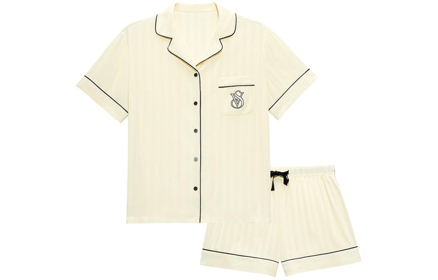 

Пижамный комплект Regular Edition женский Custard Victoria's Secret, Clothing Sets (Custard)