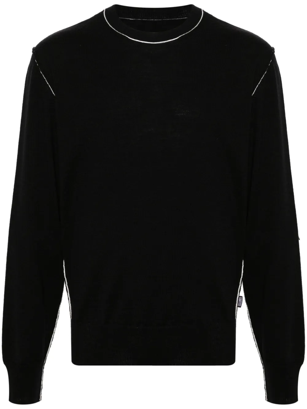 

Джемпер Gage 12 с контрастной отделкой MM6 Maison Margiela, черный