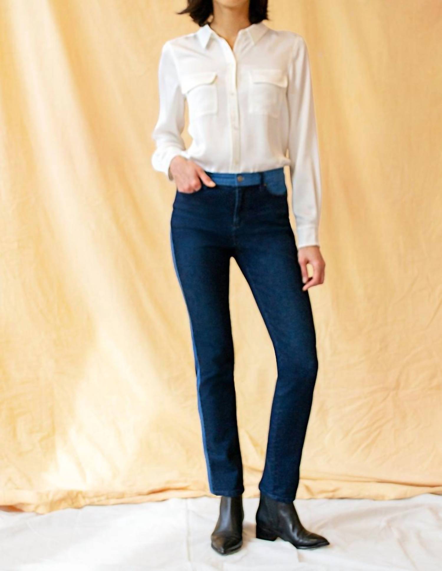 

Джинсы Kinney Skinny цвета Dark Indigo Ecru