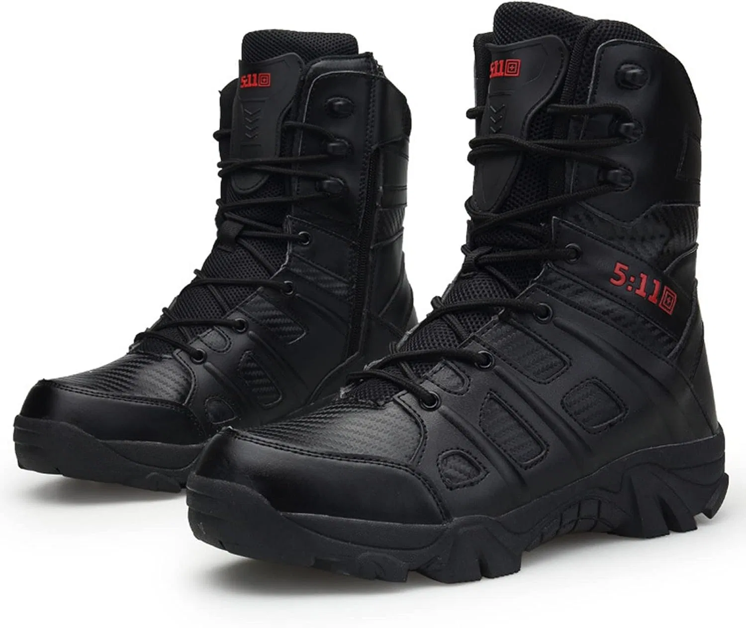 Herrenschuhe Высокие спортивные ботинки на шнуровке Freizeitschuhe Уличные ботинки для пустыни Kurze Stiefel Generic, Schwarz — фото 3