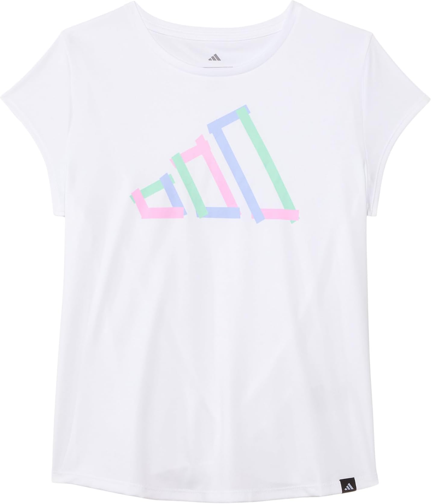 

Футболка adidas Kids Cap Sleeve Poly Tee, белый