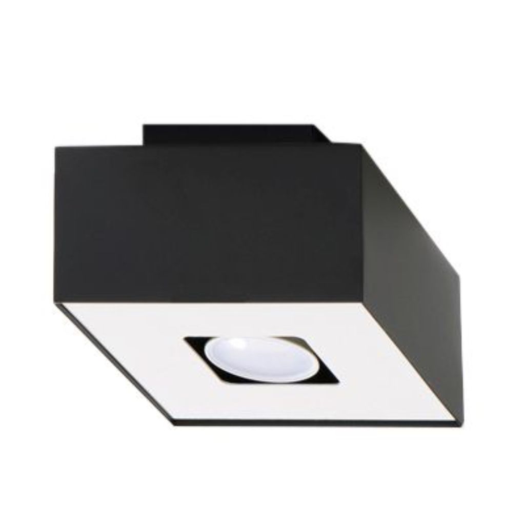 

Потолочный светильник MONO 1 черный 1xGU10 40Вт сталь 11x14x14см Sollux Lighting