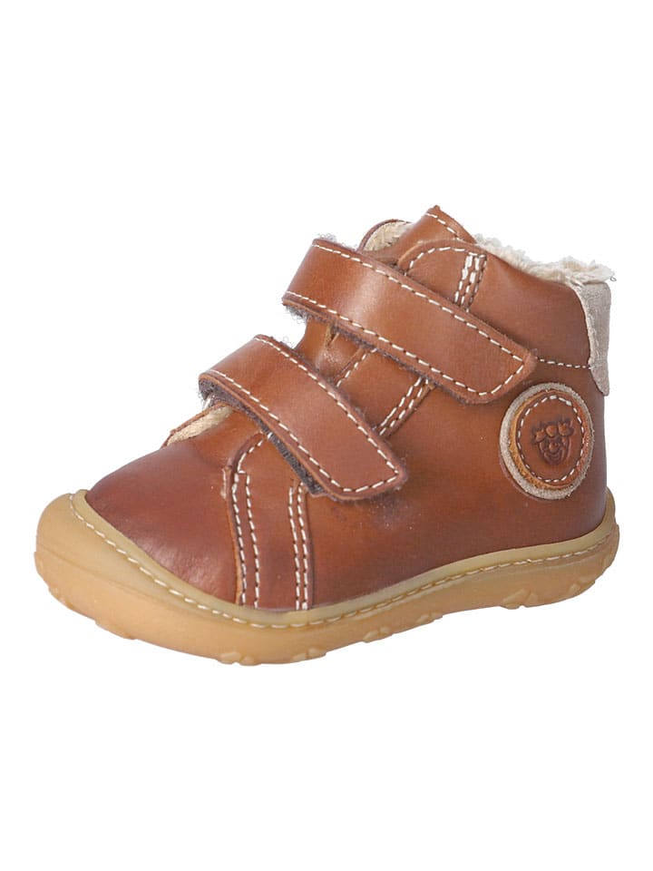 

PEPINO Кожаные первые прогулочные туфли "Gedo" светло-коричневого цвета