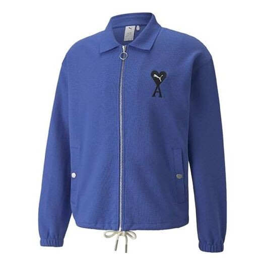 

Куртка x ami track full zip jacket 'blue' Puma, синий