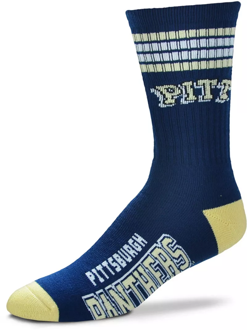 

Носки Deuce Crew с 4 полосками для босых ног Pitt Panthers For Bare Feet