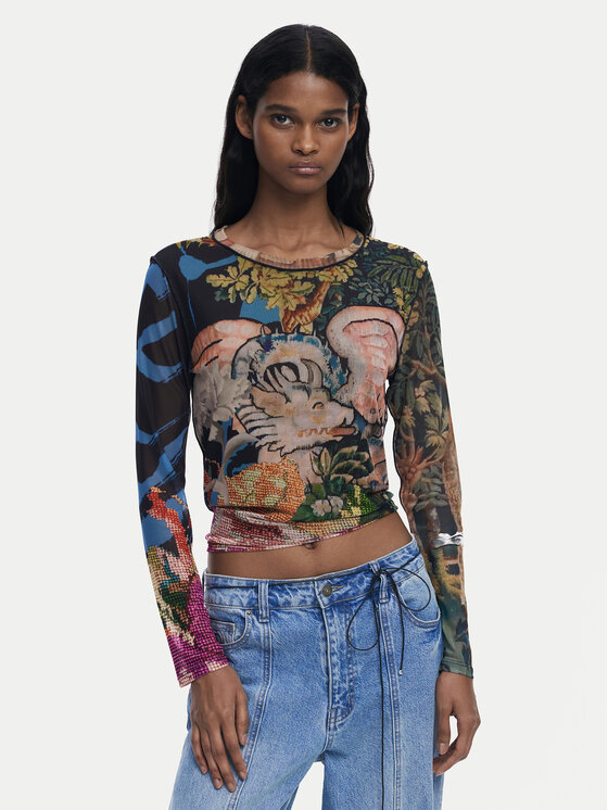 

Блузка slim fit Dragon Lacroix 25WWTK39 Desigual, мультиколор