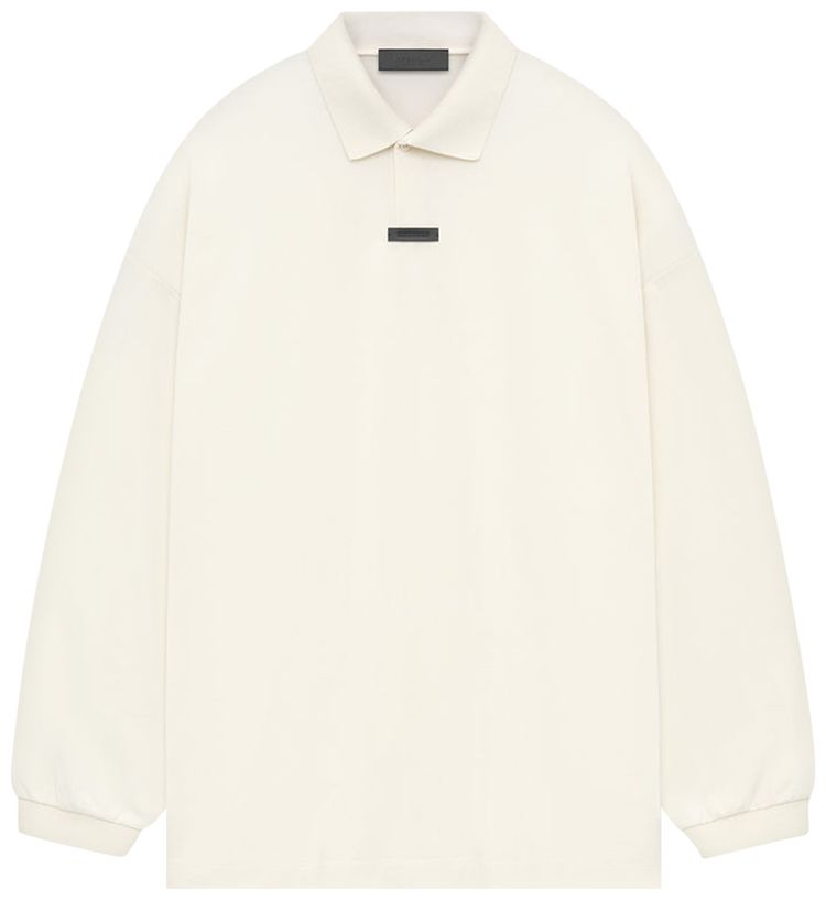 

Поло Fear of God Essentials Pique Long-Sleeve Polo 'Shell', кремовый