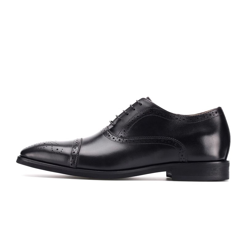 

Bansley Туфли Unisex на низком каблуке с потайной платформой черные, цвет Black, Hidden Wedge
