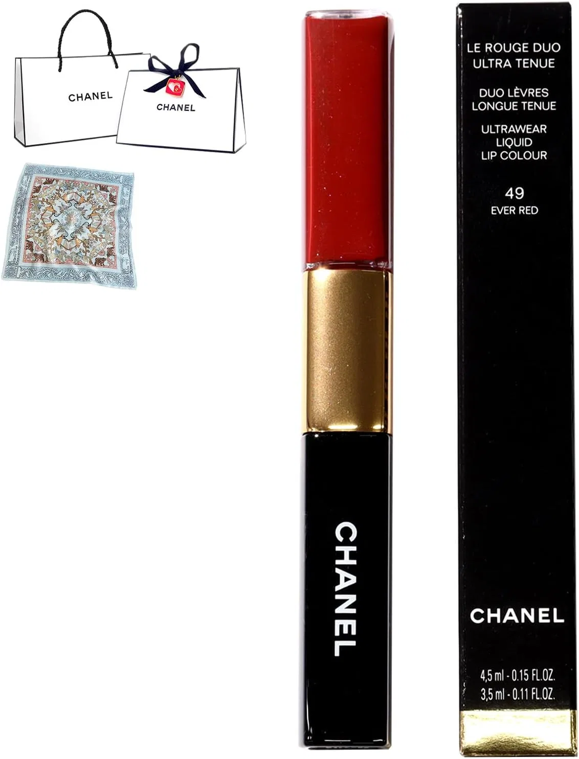 Губная помада Chanel Le Rouge Duo Ultra Tuniu 49 Everred, с шармом, 1 шт