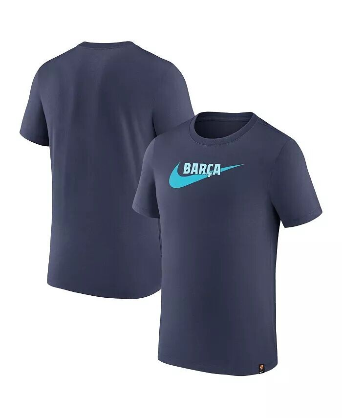 

Мужская синяя футболка с логотипом Barcelona Swoosh Nike, синий
