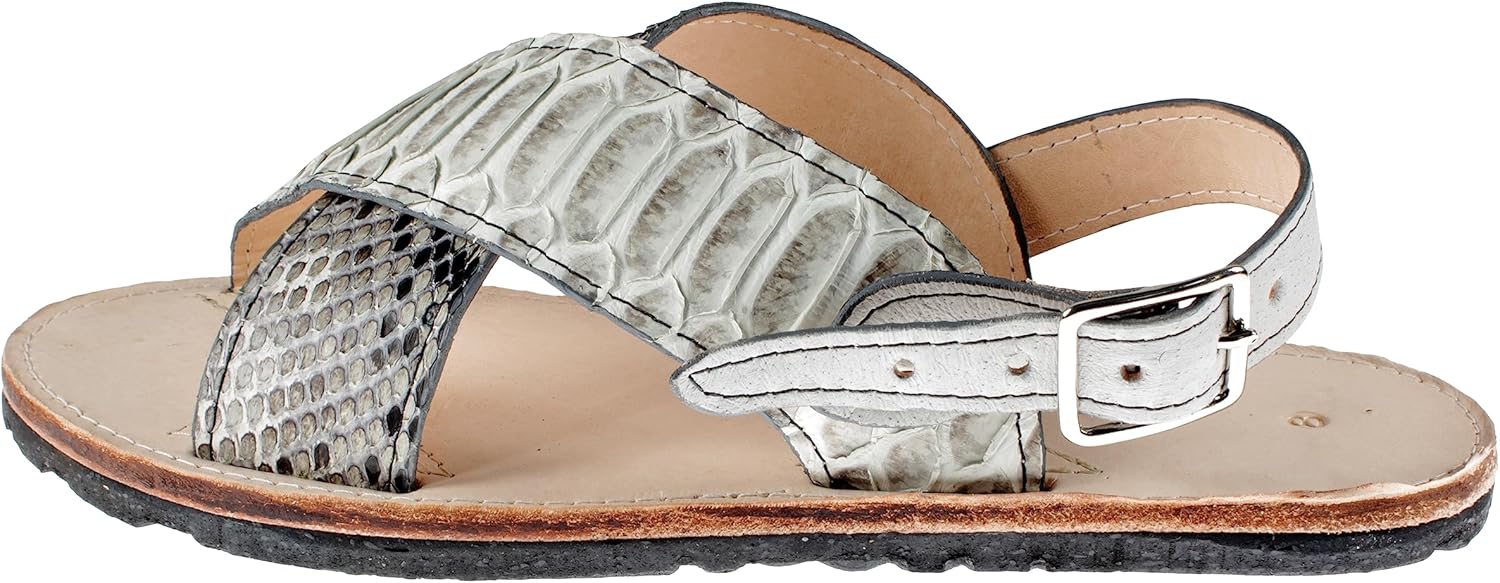 Мужские экзотические сандалии из натуральной кожи питона Huaraches Piel Piton Generic, Natural — фото 2