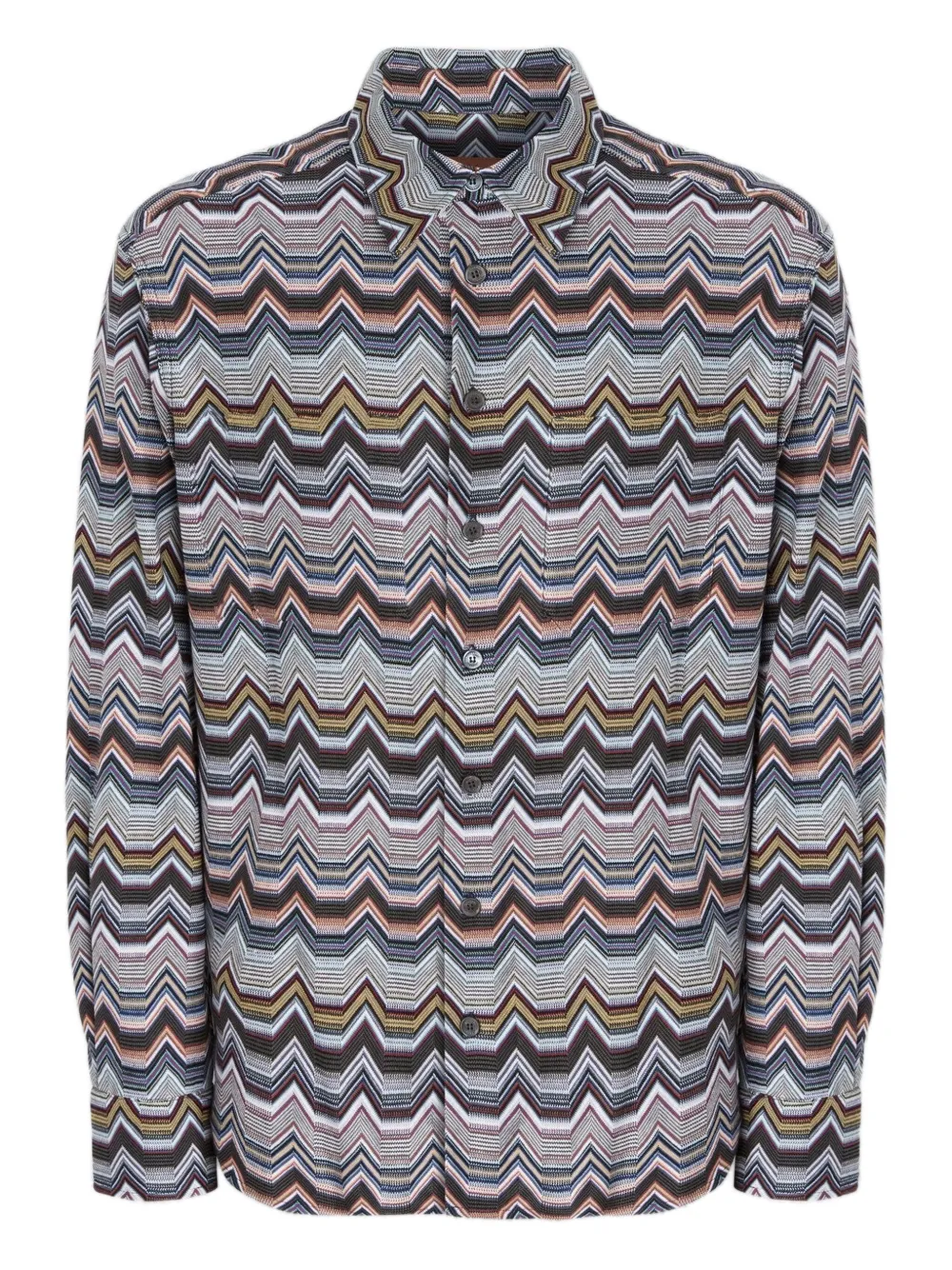 

Рубашка с длинными рукавами с зигзагом Missoni, синий
