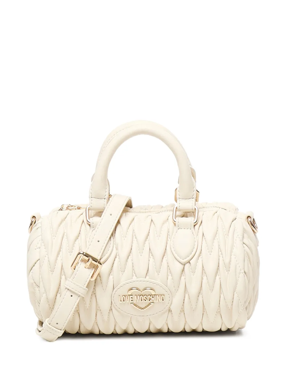 

Сумка-шоппер с эффектом матлассе Love Moschino, нейтральный