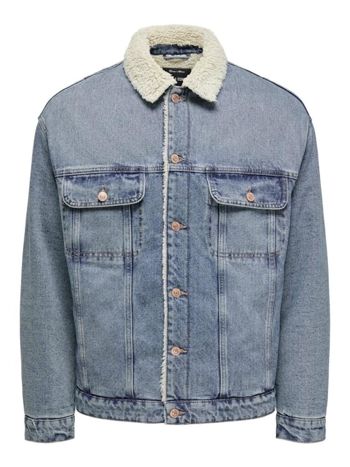 

Джинсовая куртка Only&Sons Jeansjacke, цвет Dark Blue Denim