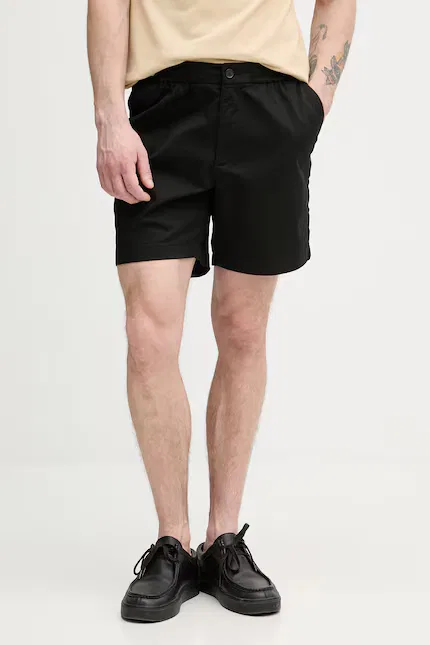 Шорты из хлопка с эластаном Lacoste, черный