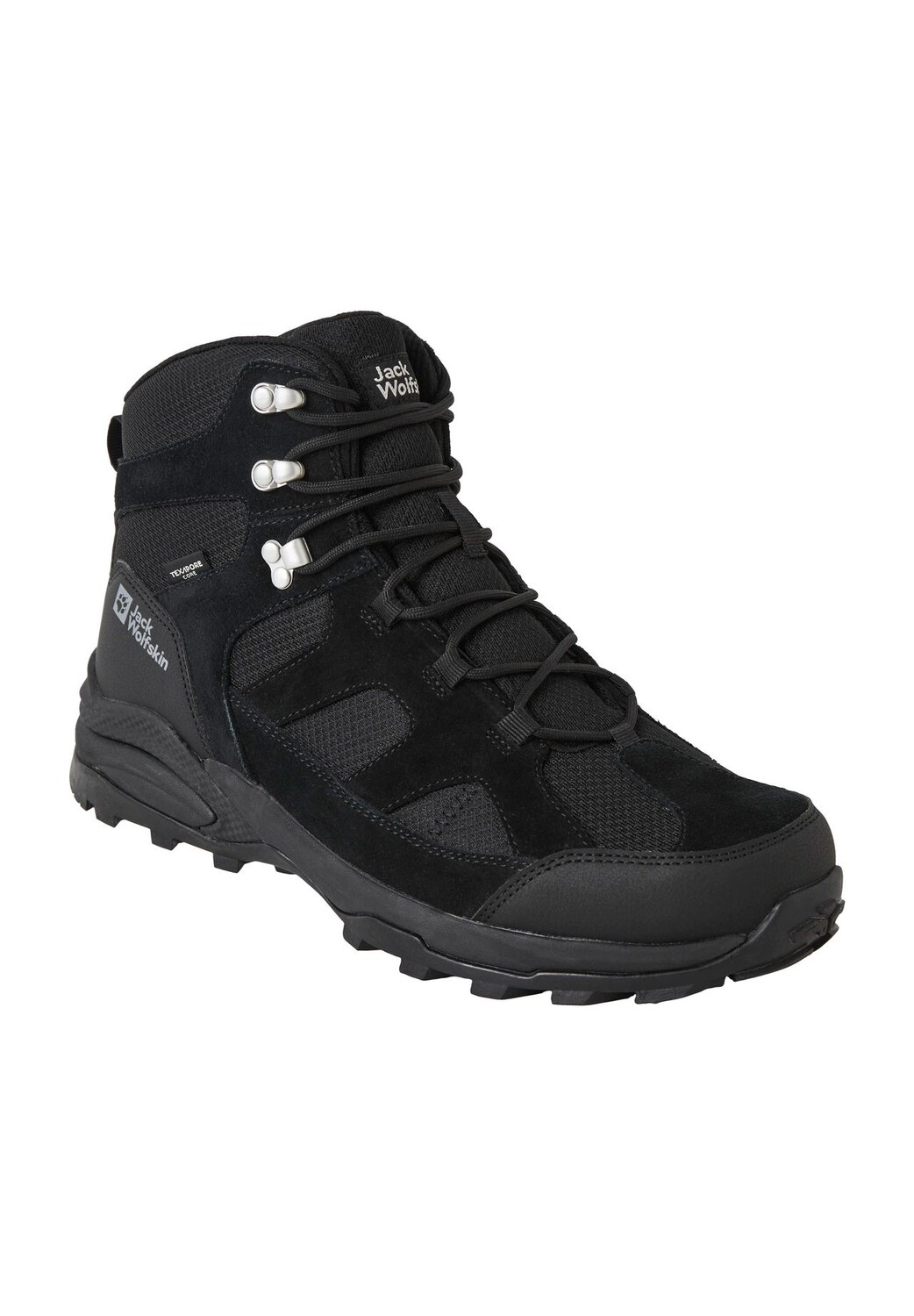 

Походные ботинки Trail Hiker, водонепроницаемые, кожаные детали, мужские Jack Wolfskin, черный