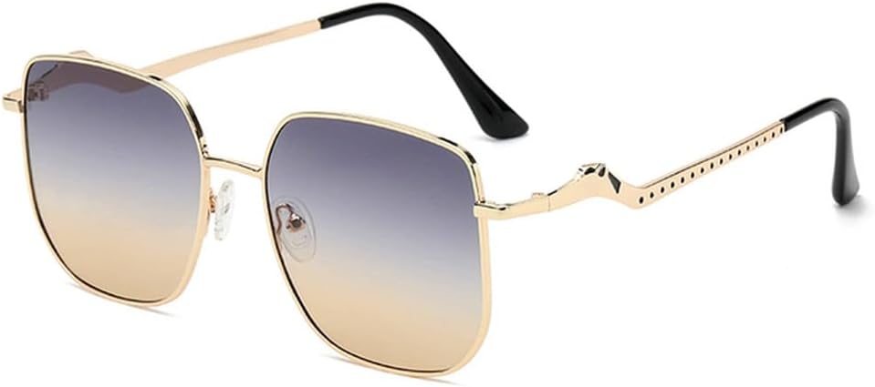 

Винтажные солнцезащитные очки большого размера для женщин, модная оправа, градиентные солнцезащитные очки, элегантные женские очки UV400, SUN2880 Generic, Gold Gray Yellow