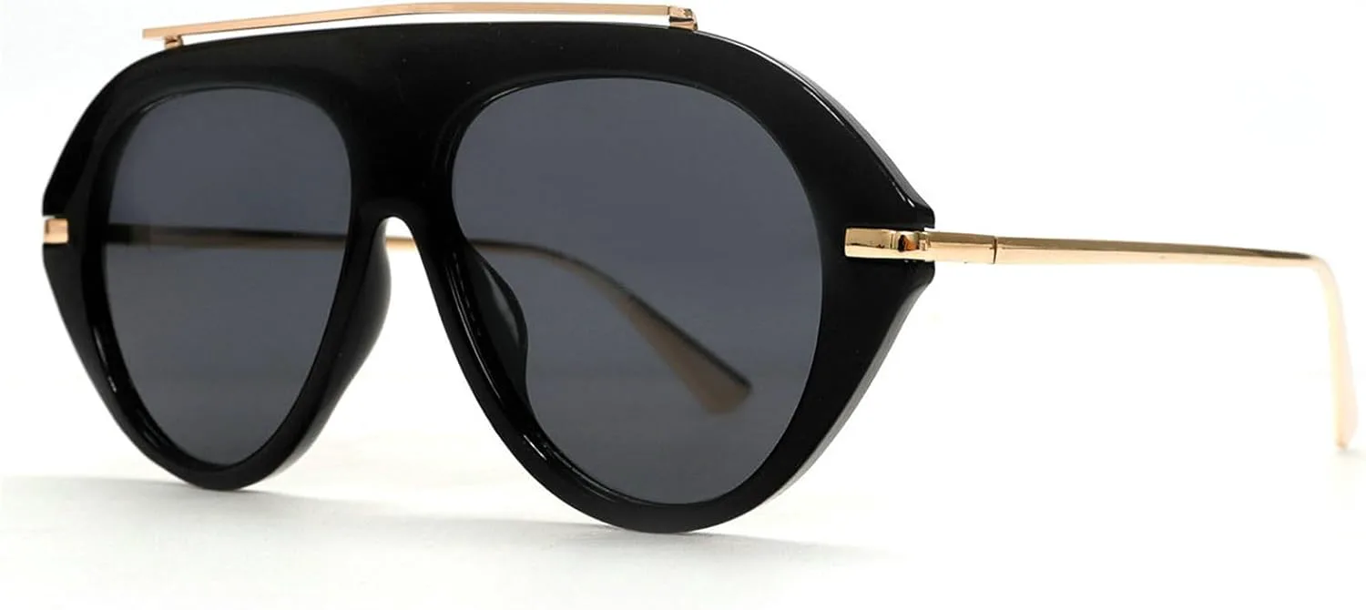 

Солнцезащитные очки-пилот в стиле ретро от Helena для мужчин и женщин, классические солнцезащитные очки с двойной перемычкой и градиентным переходом, в стиле 70-х, C1