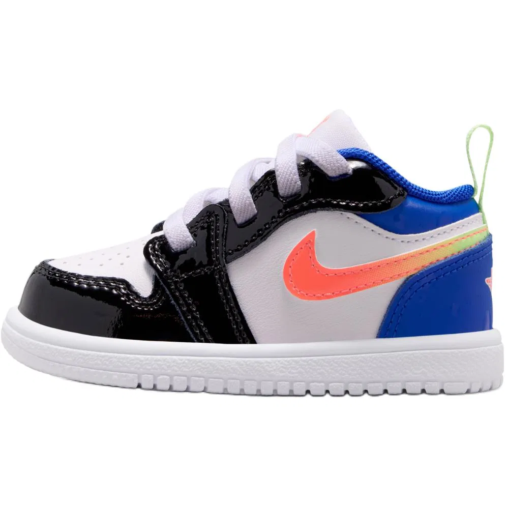 Кроссовки Air 1 Leather для малышей White Black Blue Infant And Toddler Jordan
