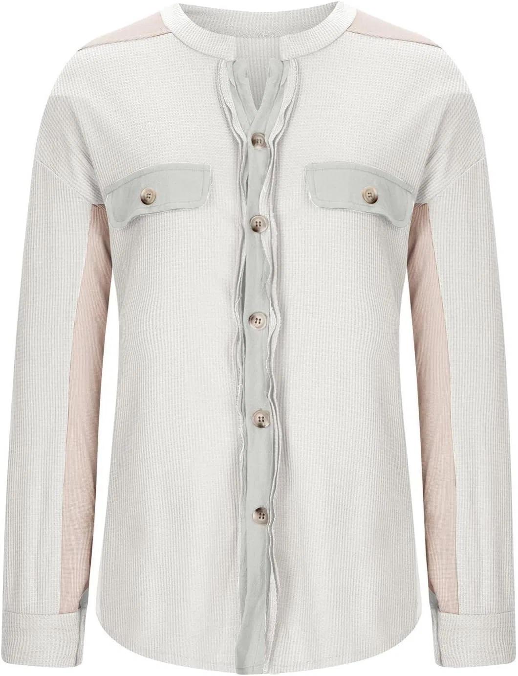 Блуза с вышивкой Round Neck Blouse, белый — фото 3