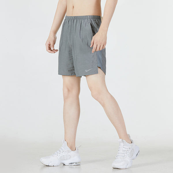 Шорты men's solid color logo athleisure casual sports woven shorts gray Nike, мультиколор — фото 2