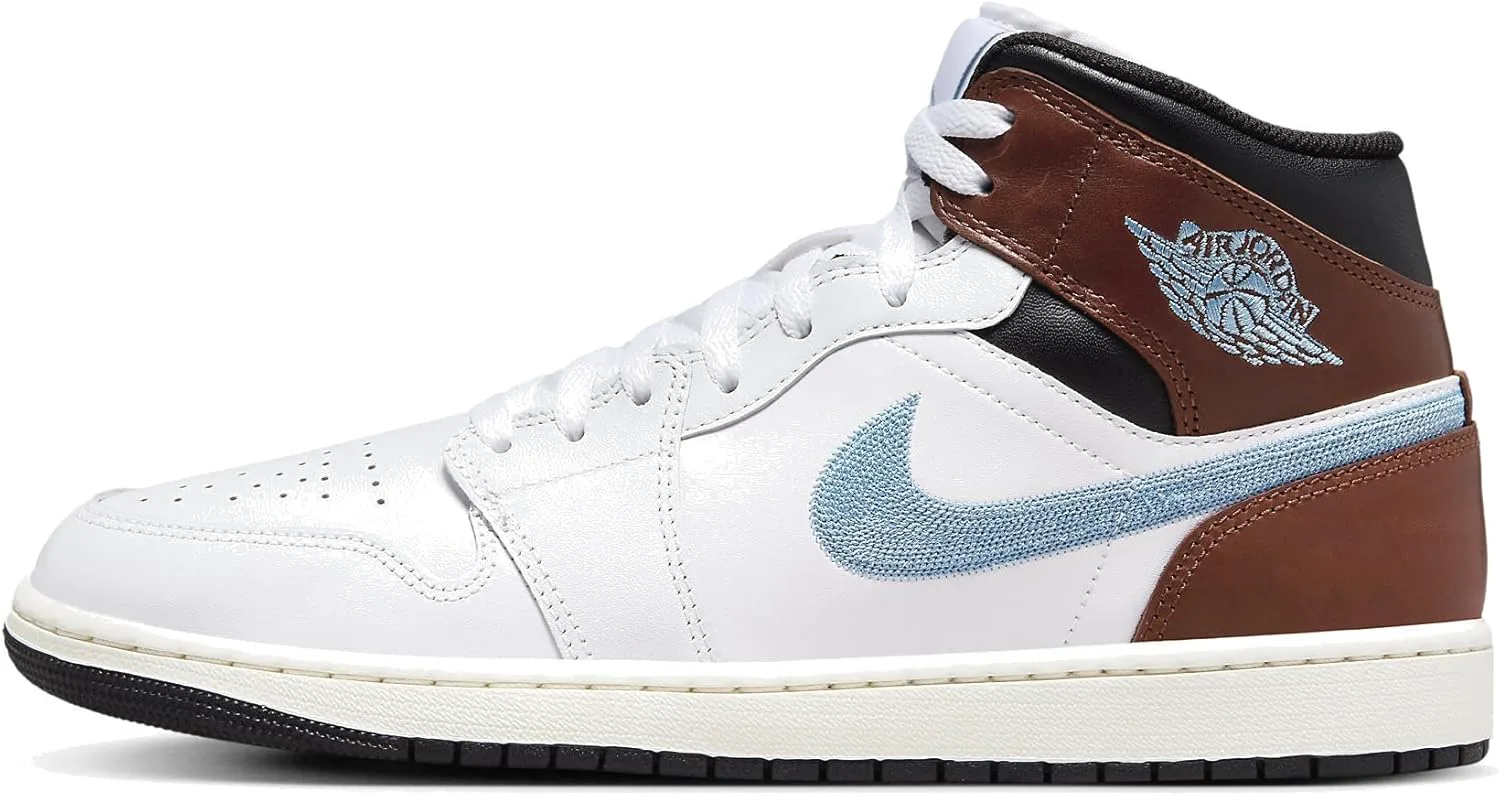 Кроссовки мужские NIKE Air Jordan 1 SE Mid, серый черный