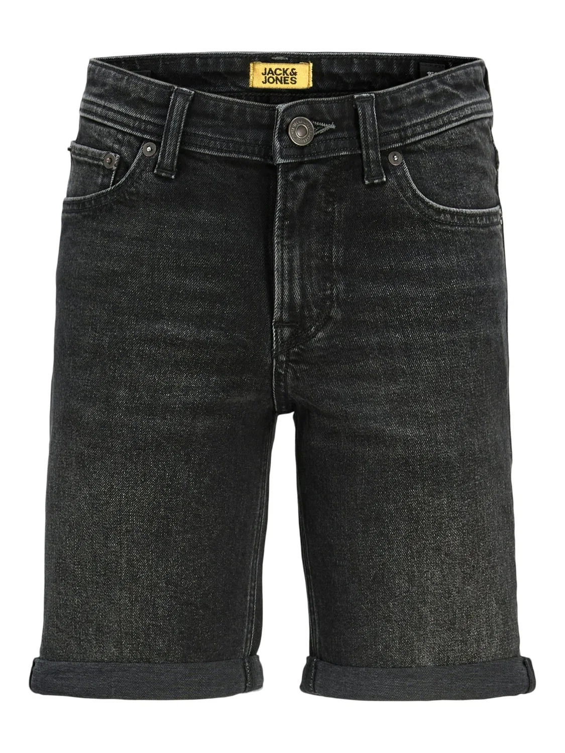 Шорты джинсовые regular fit, JACK & JONES Junior, black denim