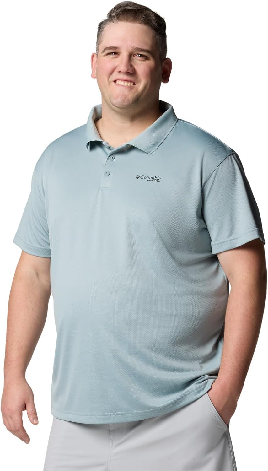 

Columbia мужская футболка-поло PFG Solar Stream, Crushed Blue, Синий, Columbia мужская футболка-поло PFG Solar Stream, Crushed Blue