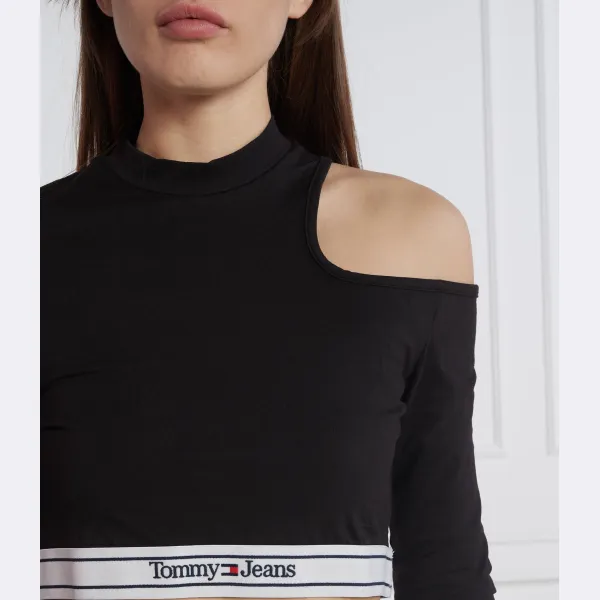 Узкая блузка Tommy Hilfiger, черный — фото 3