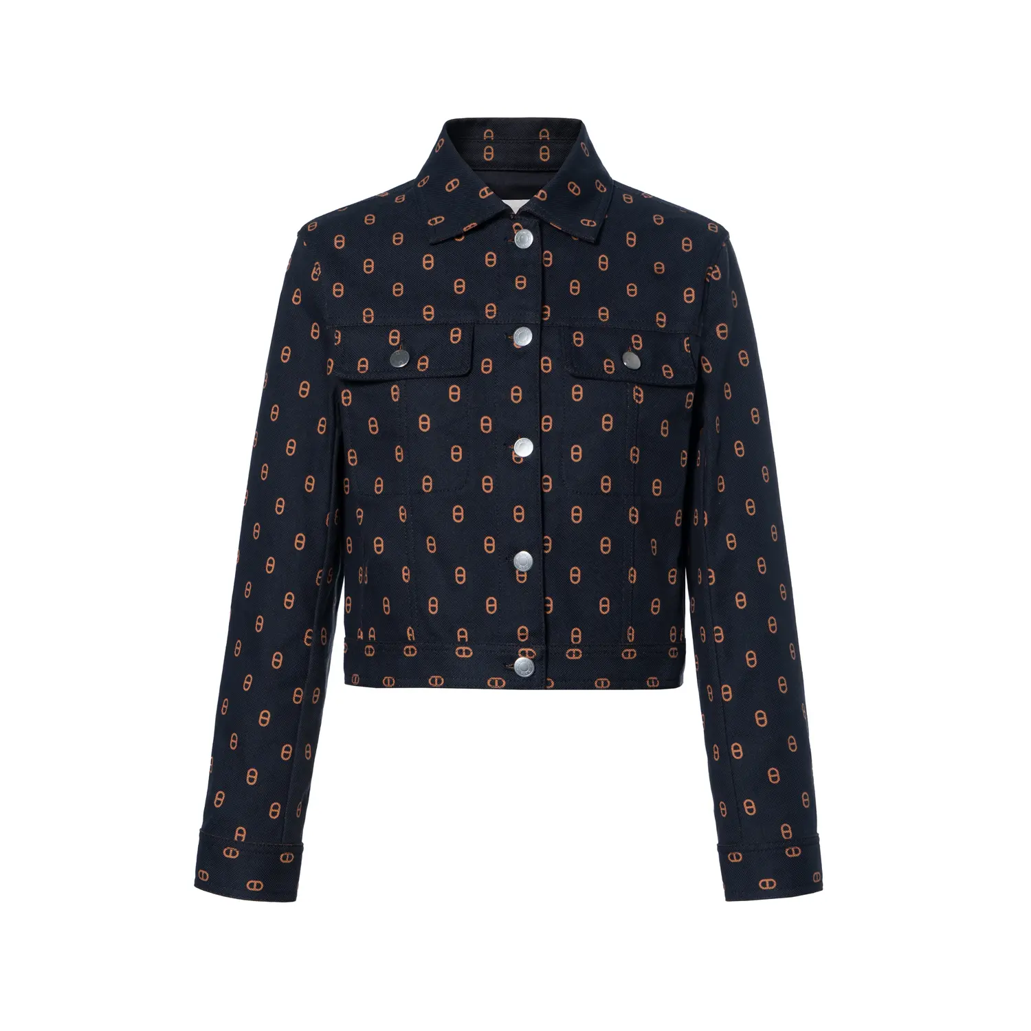 HERMES Джинсовая куртка женская синяя, Blue