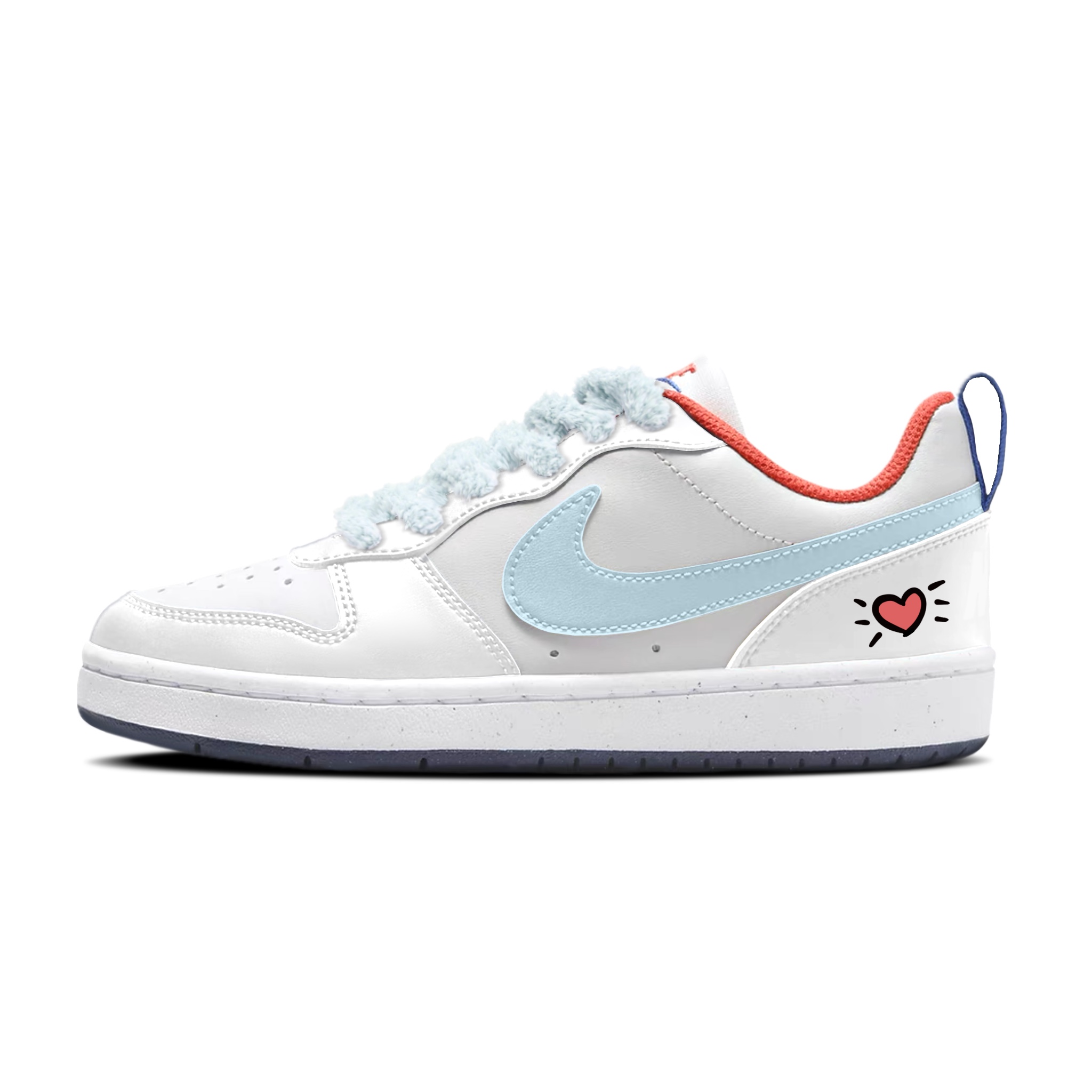 

Детские скейтерские кроссовки Court Borough для младших школьников Nike, синий