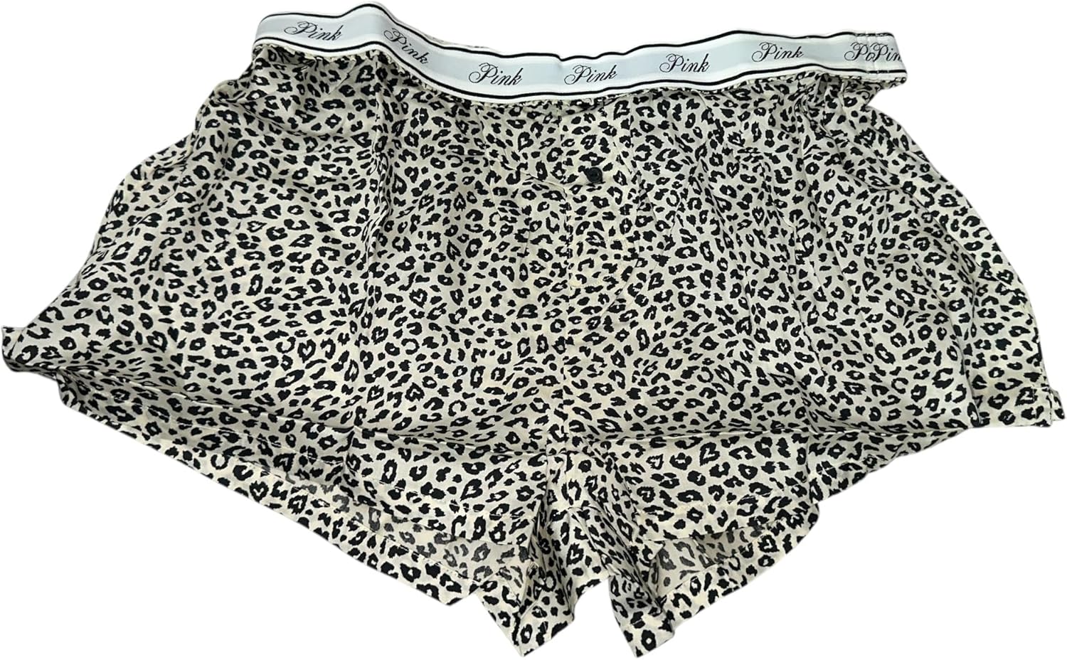 

Пижамные шорты для сна Victoria's Secret Pink Silky Sleep, свободные, с леопардовым принтом, новые, Leopard Print