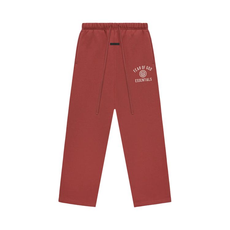 

Спортивные брюки Fear of God Essentials Fleece Relaxed Sweatpants 'Crimson', красный